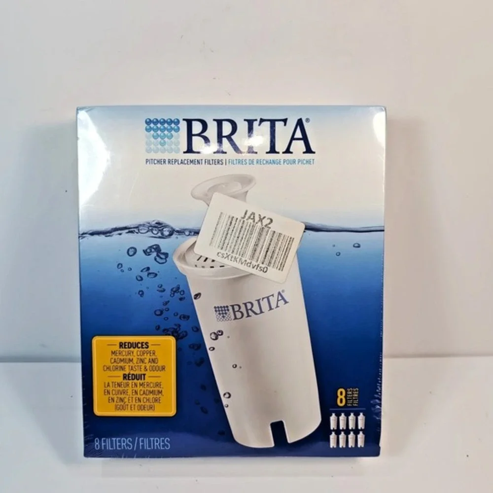 Genuine Brita Water Pitcher Standard Replacement Filters 8‎ Pack Box NEW SEALED